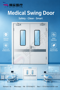 Dushi Steel Dubbele Draaideur met Brandwerende Eigenschappen, Modern Flush <span class=keywords><strong>Design</strong></span> voor Ziekenhuizen & Klinieken, Schoonheidssalons & Commercieel Gebruik - Product Image 3