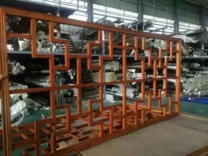 文化遺産のための伝統的な中国の窓グリル手で刻まれたアルミニウムカーテンウォール - Product Image 6