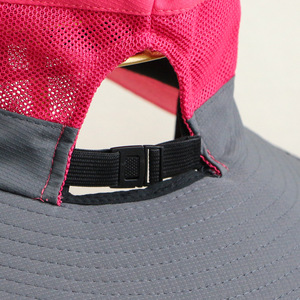 Cappello da Sole da Donna a Tesa Larga con Apertura per Coda di Cavallo, Regolabile, Protezione UV per Spiaggia e Pesca - Product Image 5