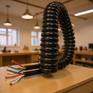 Cable de alimentación industrial de cobre multiconductor de baja tensión, cable espiral de 2 y 4 núcleos - Product Image 1