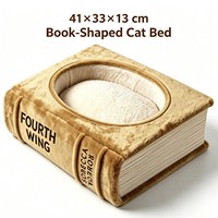 Coussin pour chat Magic Book, rectangle, tout-en-un, extra épais, ultra doux, en peluche, pour chats d'intérieur