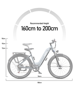 Eu Onesport OT05 <b>Electric</b> City Bike 250W <b>Electric</b> Bike Adult 36V Fatbike <b>Electric</b> Hybrid Bike Food Delivery Ebike Women Ebike - Product Image 5