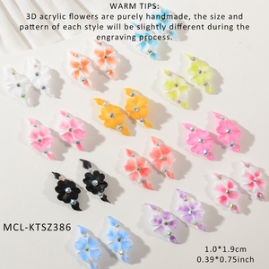 6 pièces de breloques pour ongles en acrylique faites à <span class=keywords><strong>la</strong></span> main pour <span class=keywords><strong>la</strong></span> Saint-Valentin pour femme - Product Image 4