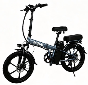 Vélo électrique pliable de sport avec cadre en acier carbone, pneus de 20 * 1,95 pouces et batterie lithium 48V10.5AH - Product Image 1