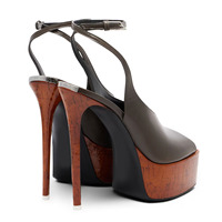 Nouvelles Chaussures de Créateur 2026 à Imprimé Bois, Talons Plateforme Sexy, Chaussures de Danse pour Filles et Garçons, Sandales à Bout Ouvert et Semelle Épaisse