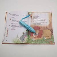Buku Cerita untuk Siswa Pena Audio Pena Pembaca Suara Bentuk Pensil 3 Tombol Kunci Pengaman Tali Gantungan Opsional 6 Bahasa Cerita Aesop