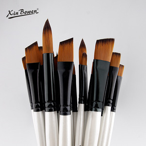 Pinceau Xin Bowen HB-3352 en nylon avec manche en bois pour peinture <span class=keywords><strong>acrylique</strong></span>, <span class=keywords><strong>gouache</strong></span>, aquarelle, huile, étudiants en art, dessin à la main, vente en gros - Product Image 1