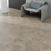 Parquet en bois de style européen, chêne multicoque de tonalité moyenne, pour l'immobilier