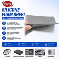 NDST NDST-F500 Cinta de Espuma de Silicona Resistente a Altas Temperaturas, Lámina de Esponja de Celda Cerrada, Montaje Superficial, Aislamiento de Alto Voltaje 6kV