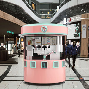 เครื่องจำหน่ายน้ำผลไม้อัตโนมัติเต็มตู้แขนหุ่นยนต์ชาฟองตู้ชงกาแฟ Boba - Product Image 6