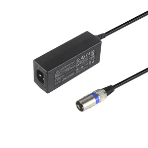 PSU Kabel MIK Audio Universal Iec C14 Input XLR 3 Pin Output 60W Pengisi Daya Perjalanan Adaptor Daya Konektor Dc Seimbang Colokan Pria