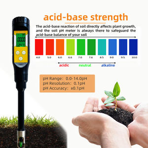 Testeur de pH du sol pour aliments, testeur de pH de l'<span class=keywords><strong>eau</strong></span> Bluetooth pour sol et hydroponie, thermomètre numérique de pH pour plantes de jardin et pelouse - Product Image 4