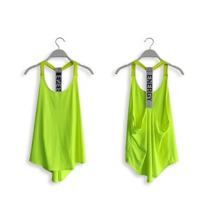 Pull-over sans manches pour femme en <span class=keywords><strong>T</strong></span> avec logo personnalisé couverture de sport en maille à séchage rapide pour gym et course à pied - Product Image 6