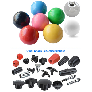 Hete Verkoop Rood Zwart Wit Ronde Balknoppen Rond Bakeliet En Plastic Knop M6 Met Ijzeren Kern - Product Image 6