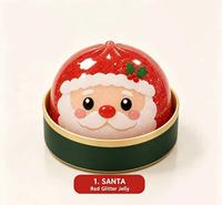 En stock, Jouets Squishy TPR mignons à thème de Noël, en forme de petits pains et de maltose, anti-stress à presser, coffret cadeau transfrontalier
