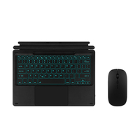 Keyboard Nirkabel dengan Lampu Latar dan Touchpad/Tempat Pensil 13 inci untuk Tablet Microsoft Surface Pro 9 8 Pro X