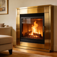 Cheminée électrique murale et encastrable de 80 pouces avec plusieurs couleurs de flammes et de lits de bûches, et contrôle intelligent par application pour la maison (vente en gros)