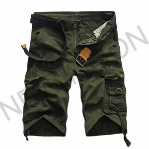 Nouveau pantalon d'été personnalisé pour homme, tissé en corde, coupe ample, grande taille, multi-poches, couleur unie - Product Image 3