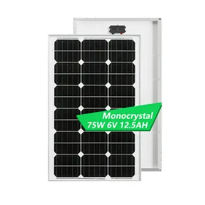 ソーラーパネルセット75ワット単結晶太陽光発電70w 75W 80Wミニソーラーパワーパネルガーデンライト用PVパネルソーラー