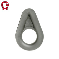 HLM Embout de corde en nylon à surface intérieure lisse et incurvée, réduit l'usure de la corde, idéal pour la fixation de tentes, la fixation de cargaisons et les petits travaux de rigging