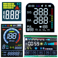 Module d'affichage LCD à matrice de points avec rétro-éclairage LED-Écran noir à faible consommation d'énergie