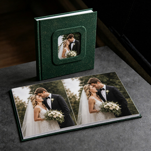 Album <span class=keywords><strong>photo</strong></span> de Noël avec couverture plastifiée personnalisée et service de fichiers prêts à imprimer pour les albums de clients de studio et les cadeaux de Noël - Product Image 1