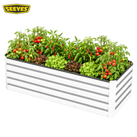 Bac à légumes carré en métal multi-configurations pour jardin, style australien, vente en gros