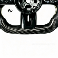 Volant de voiture personnalisé en fibre de carbone avec palettes de changement de vitesse, adapté aux Mercedes W213 C238 W463 CLS C257 W205 C63 AMG