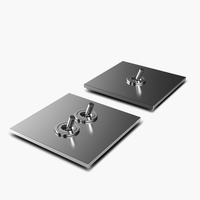 OEM ODM 86Mm x 86Mm en alliage d'aluminium rétro Rs485/Knx interrupteur à bascule intelligent pour rideau d'éclairage réseau téléphonique multimédia