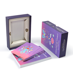 Carte dei <span class=keywords><strong>Tarocchi</strong></span> e Mazzi di Oracoli Personalizzati con Bordo Argentato, in <span class=keywords><strong>Carta</strong></span> Artistica Resistente, con Scatola di Lusso e Libretto Guida - Product Image 4