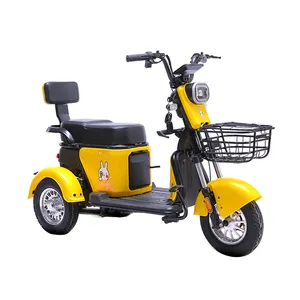 36v למבוגרים דה carga triciclo מושבי בקתת מלא נכים-trike אופניים אופני 3 גלגל חשמלי תלת אופן עם שמש פנלים גז