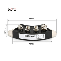 Redresseur de pont triphasé MXG70-16 70A 1600V, module de diodes demi-onde, remplacement pour l'ensemble d'excitation de générateur