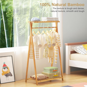 Moderno Appendiabiti Portatile in Legno per Bambini, Organizzatore con Ripiani per Vestiti, Ideale per Ingresso, Camera da Letto e Soggiorno - Product Image 5