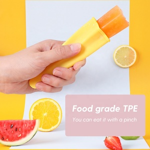 4 moules à sucettes glacées d'été en silicone multicolores et réutilisables pour enfants, moules à crème glacée <span class=keywords><strong>calippo</strong></span> écologiques avec couvercle pour bricolage - Product Image 3