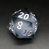 Nouveauté : dés DND de 55 mm de qualité supérieure, couleur turquoise scintillante, résine transparente, 20 faces, pour les passionnés de jeux de rôle fantastiques