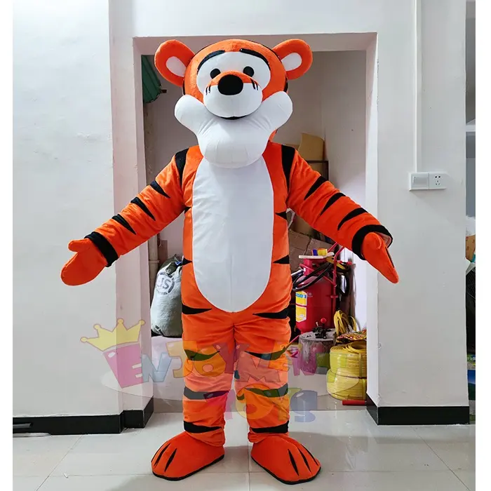 Enjoyment CE orange tiger Mascot cartoon costumes for sale