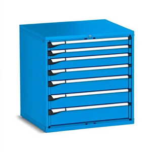Fami Master Key Comfort <b>Drawer</b> Cabinet 7 <b>Drawers</b> 867x726x850 Mm Green Ral6011 <b>Tool</b> Storage - Product Image 2