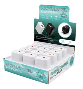 Cargador Rápido USB C de 20 W, Cargador de Pared con Doble Puerto PD USB C/QC 3.0, <span class=keywords><strong>Adaptador</strong></span> de Corriente Portátil de Viaje, Cargador de Teléfono Celular para iPhone - Product Image 1