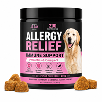 Complément alimentaire pour animaux de compagnie en gros : Friandises à mâcher molles pour chiens contre les allergies, avec colostrum et quercétine pour le soutien des sensibilités saisonnières (OEM)