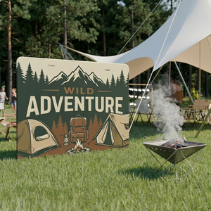 [US Stock] 10x7.5ft Tension Fabric Display <b>Stand</b> Hardware Only, Aluminum Tube Trade Show <b>Backdrop</b> Frame, 5-Min Tool-Free Setup - Product Image 4