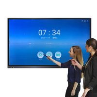Tablette numérique interactive 65 75 86 pouces écran tactile LCD tableau blanc intelligent pour la conférence réunion et l'utilisation du métro