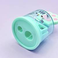 Taille-crayon en plastique en forme de patte de chat mignon pour enfants, fournitures scolaires en gros