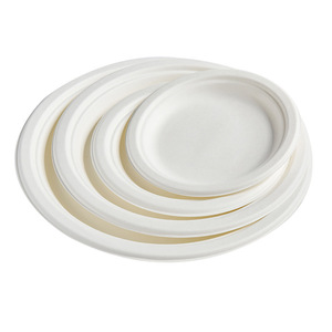 Bols en papier jetables ronds avec couvercle, compatibles micro-ondes, contenants alimentaires à emporter, 6 grammes, vaisselle en pulpe - Product Image 3