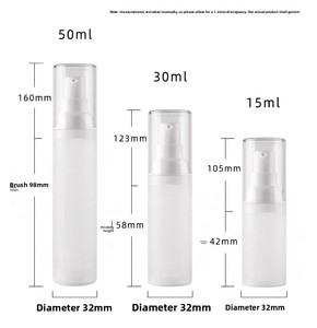 Bouteille en plastique avec pulvérisateur et pompe à vide 15-50 ml, modèle pulvérisateur/pompe à émulsion pour lotion Pure Dew, pour flacons cosmétiques - Product Image 5