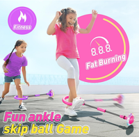 Balle de saut numérique à LED clignotante pour la cheville, pliable, pour le divertissement et le fitness en famille dans la cour