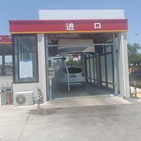 Machine de lavage de voiture sans contact entièrement automatique avec kiosque de paiement et système de gestion à distance