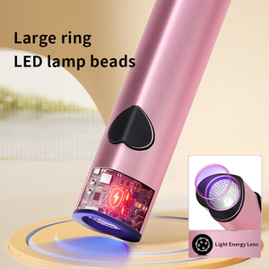 10w rechargeable vernis à ongles sèche uv led lampe plus forte de poche coeur lampe à ongles mini usb gel strass lampe uv pour les ongles - Product Image 5