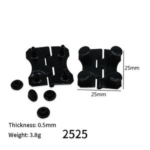 หนัก35*25มม. 25*25มม. สีดำสี่หลุมเหล็กอุปกรณ์ฮาร์ดแวร์อัลบั้มภาพขาตั้งกรอบรูปบานพับพร้อมฝาครอบ - Product Image 3