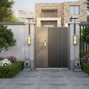 <span class=keywords><strong>Porte</strong></span> extérieure Villas Portails en fer Clôture en aluminium <span class=keywords><strong>Portail</strong></span> rétractable pour la confidentialité Entrée <span class=keywords><strong>de</strong></span> maison Jardin Hôtel Moderne - Product Image 1