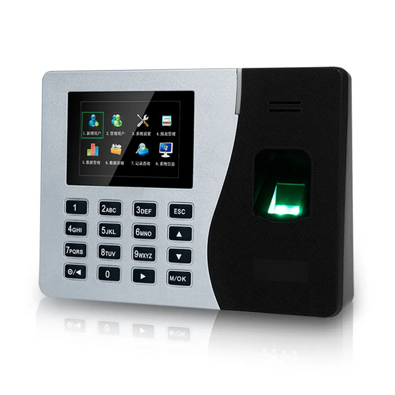 Terminal biométrico K14 para comparecimento de funcionários, com cartão de identificação 125 Khz, impressão digital inteligente ZK, máquina inteligente de comparecimento de funcionários, com identificação de IP e TCP, para impressão digital inteligente